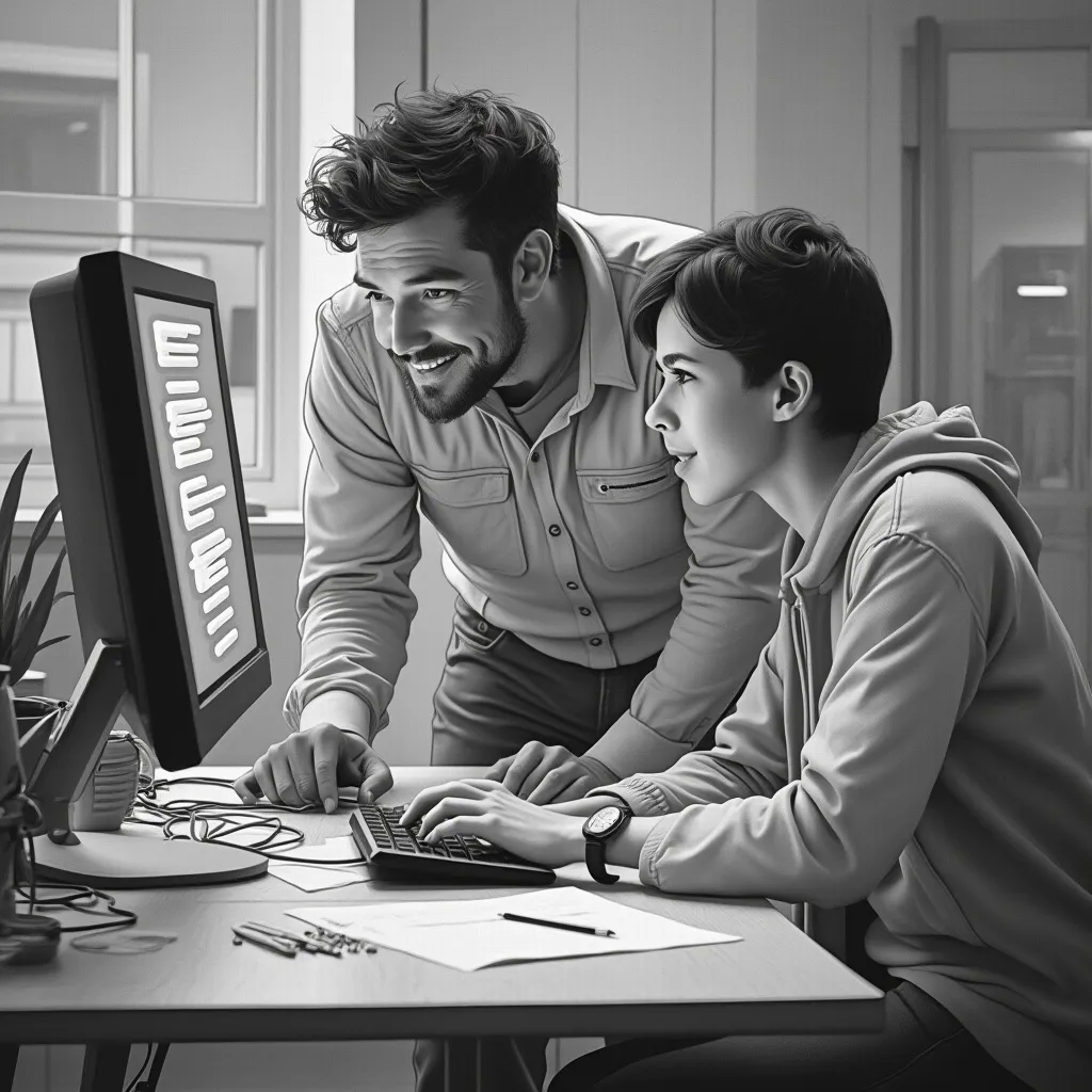 Mentor pomáhající studentovi